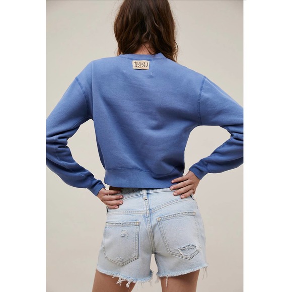 Free People Good Times Relaxed Denim Shorts in Vibes Size 26 - Picture 2 of 6